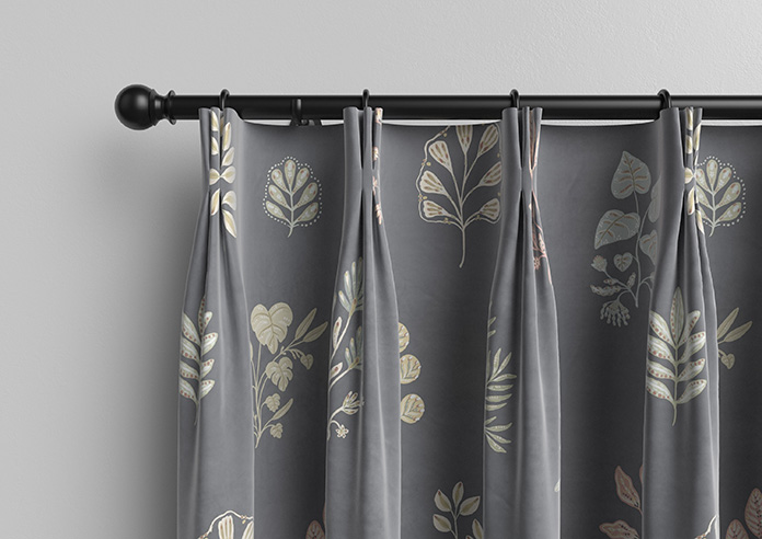Botanical Velvet, Multi - Made to Measure Curtains - Image 11